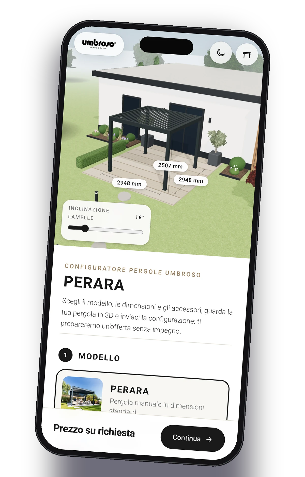 Configura la tua|pergola PERARA