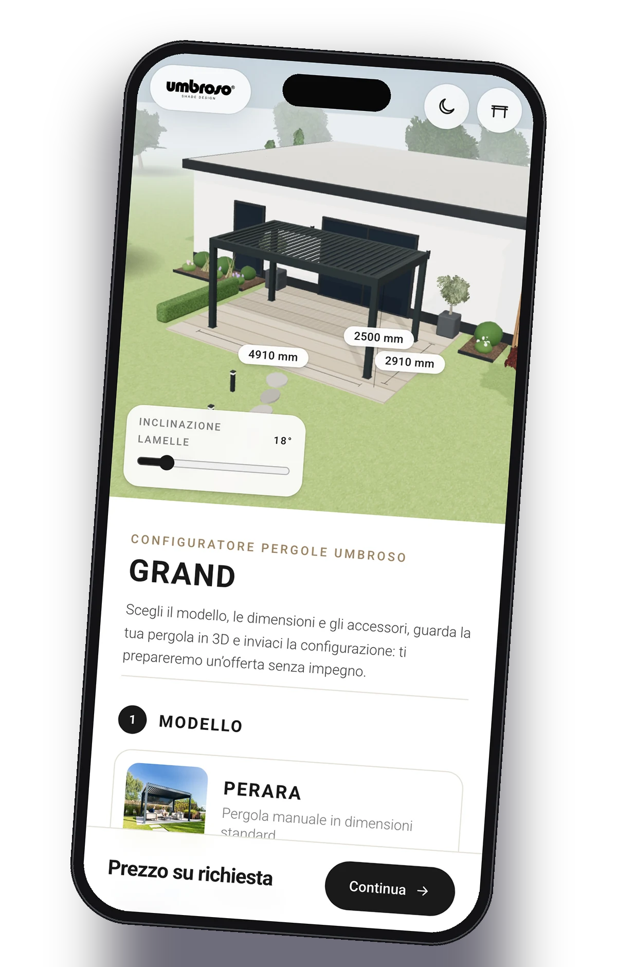 Configura|la tua pergola